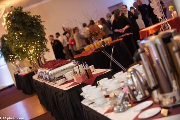 Sherm's Catering buffet and coffee service at a Delaware corporate event